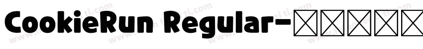 CookieRun Regular字体转换